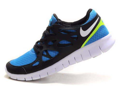 Nike Free Run 2 Mens Blue-black Coupon Code